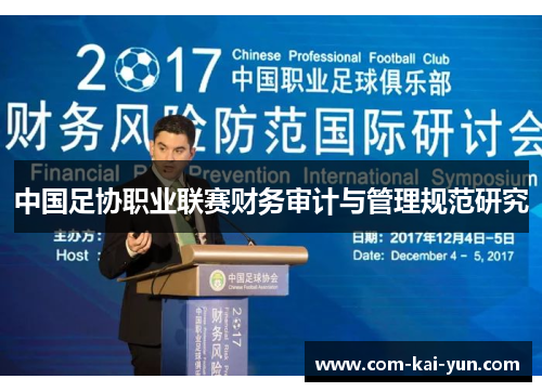 中国足协职业联赛财务审计与管理规范研究